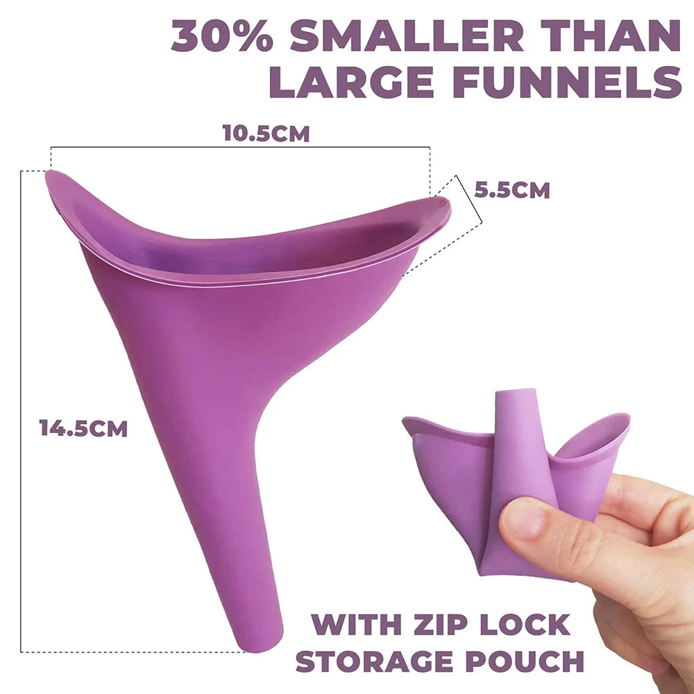 1pcs Travel Female Urinal Funnel For Women Emergency Urinal With Storage Box For Outdoors Travelling Car trips Festivals Camping