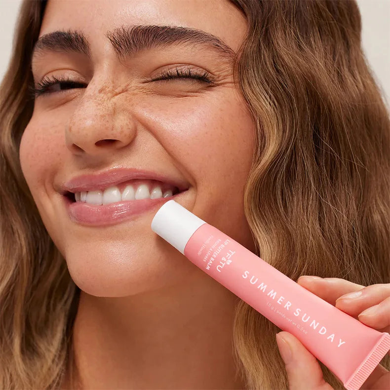 Summer Friday's Vanilla Beige Lip Balm Moisturizing Transparent Lipstick Set Smooth Soft Tube Mirror Lip Gloss Lip Makeupv