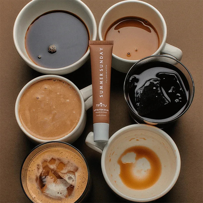 Summer Friday's Vanilla Beige Lip Balm Moisturizing Transparent Lipstick Set Smooth Soft Tube Mirror Lip Gloss Lip Makeupv