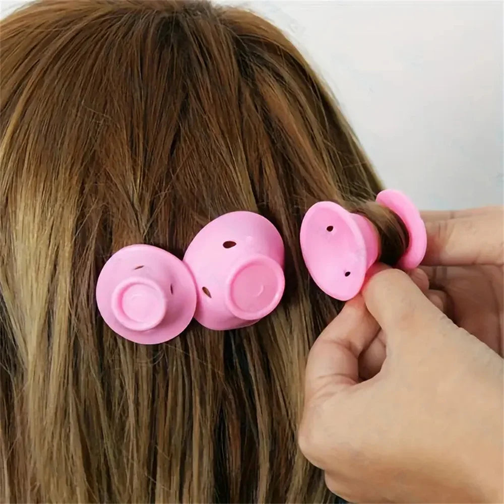 10/20pcs Mushroom Hair Curlers Soft Gentle Hair Care Rollers Non-Slip Silicone Wave Formers for Easy DIY Styling Curling Tools