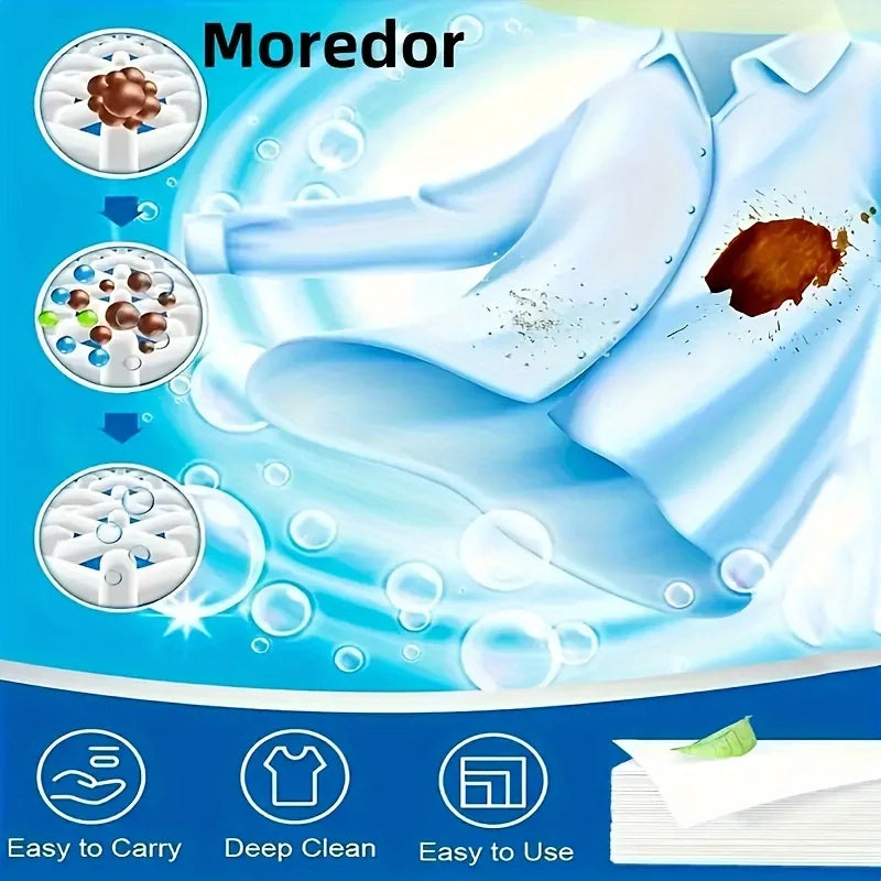 50Pcs Plastic-Free Laundry Detergent Tablets, Hypoallergenic Liquid-Free Laundry Tablets - Powerful Decontamination and Biodegradable Cleaning Strips! for Commercial/Laundry Room, Home Dormitory, Travel, Camping Style and Han
