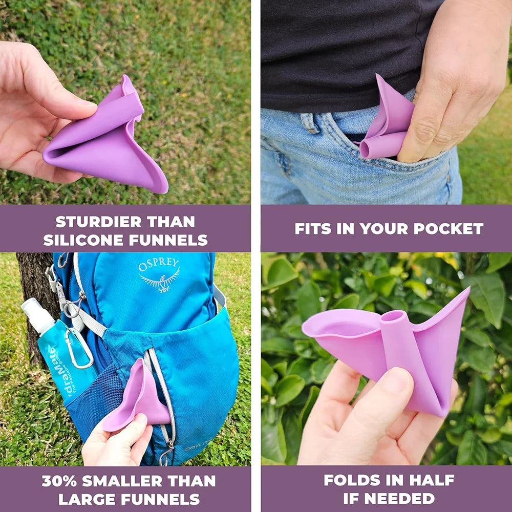 1pcs Travel Female Urinal Funnel For Women Emergency Urinal With Storage Box For Outdoors Travelling Car trips Festivals Camping