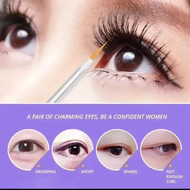 1pcs Bottle of Nourishing Eyelash Enhancer Serum,Eyelash Growth Serum,Natural Ingredients,Longer and Thicker Eyelashes Cosmetics