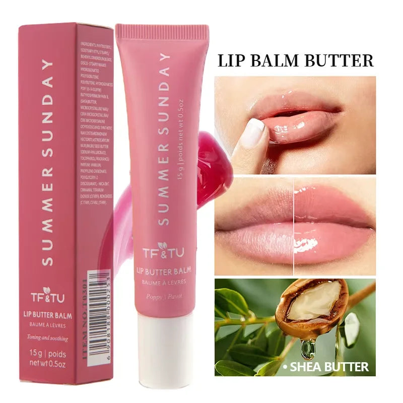 Summer Friday's Vanilla Beige Lip Balm Moisturizing Transparent Lipstick Set Smooth Soft Tube Mirror Lip Gloss Lip Makeupv