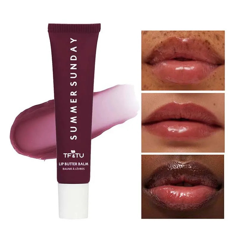 Summer Friday's Vanilla Beige Lip Balm Moisturizing Transparent Lipstick Set Smooth Soft Tube Mirror Lip Gloss Lip Makeupv