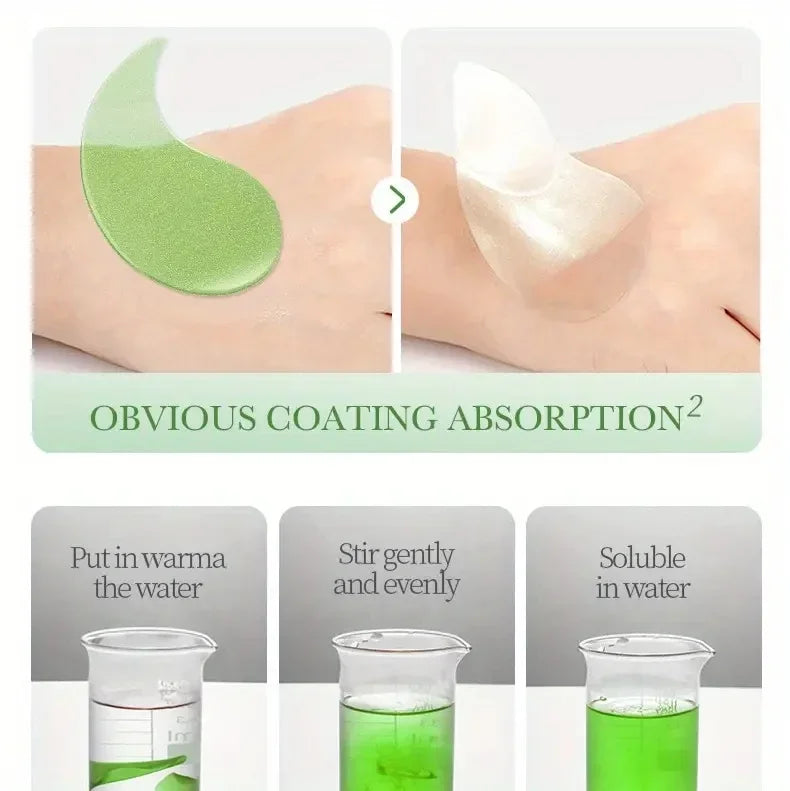 60pcs seaweed hyaluronic acid eye mask to remove dark circles collagen eye patch facial care products