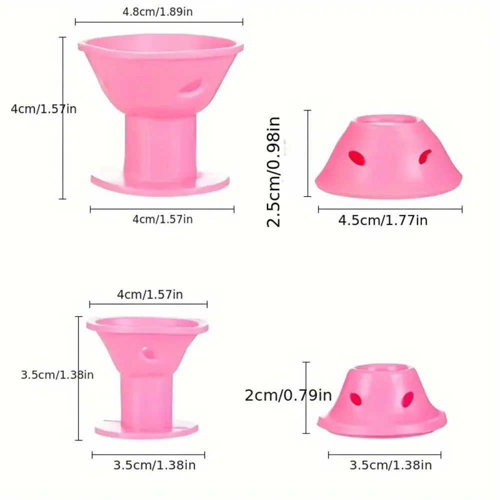 10/20pcs Mushroom Hair Curlers Soft Gentle Hair Care Rollers Non-Slip Silicone Wave Formers for Easy DIY Styling Curling Tools