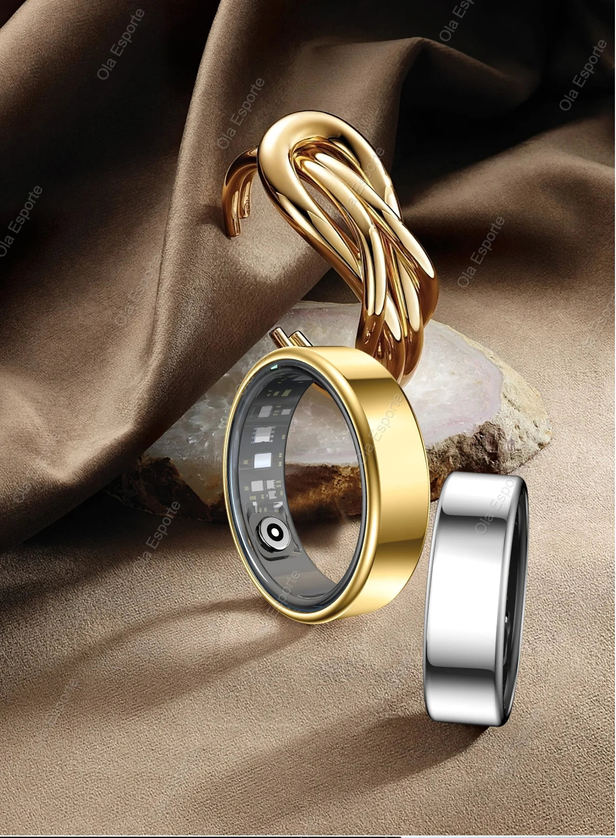 2026 New Smart Ring Men Women, Heart Rate Blood Oxygen and Sleep Monitor Smartring IP68 & 5ATM Waterproof, Multi-sport Mode Ring